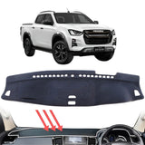 CarLux™ Black Dash Mat for Isuzu D-Max | Custom Fit & UV Protection