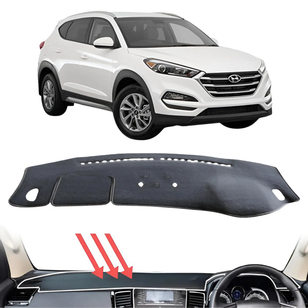 CarLux™ Black Dash Mat for Hyundai Tucson TL3