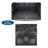 CarLux™ Complete Floor Protection Set Nappa PU 3D Boot Liner and Car Mats For Your Ford