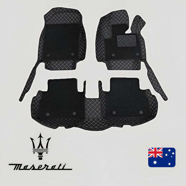 CarLux™ Custom Made 3D Duty Double Layers Car Floor Mats For Maserati