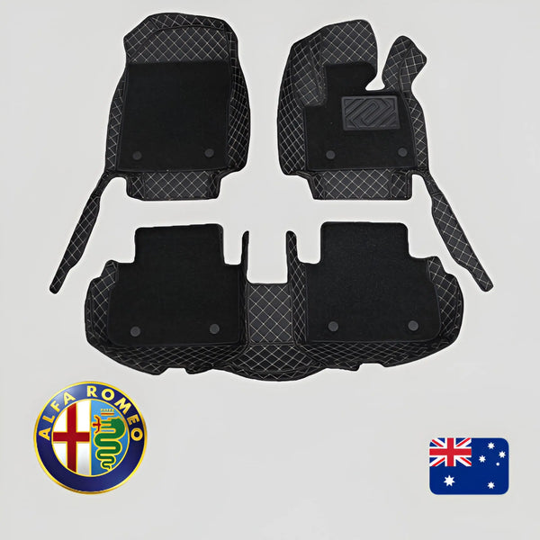 CarLux™ Custom Made 3D Duty Double Layers Car Floor Mats For Alfa Romeo