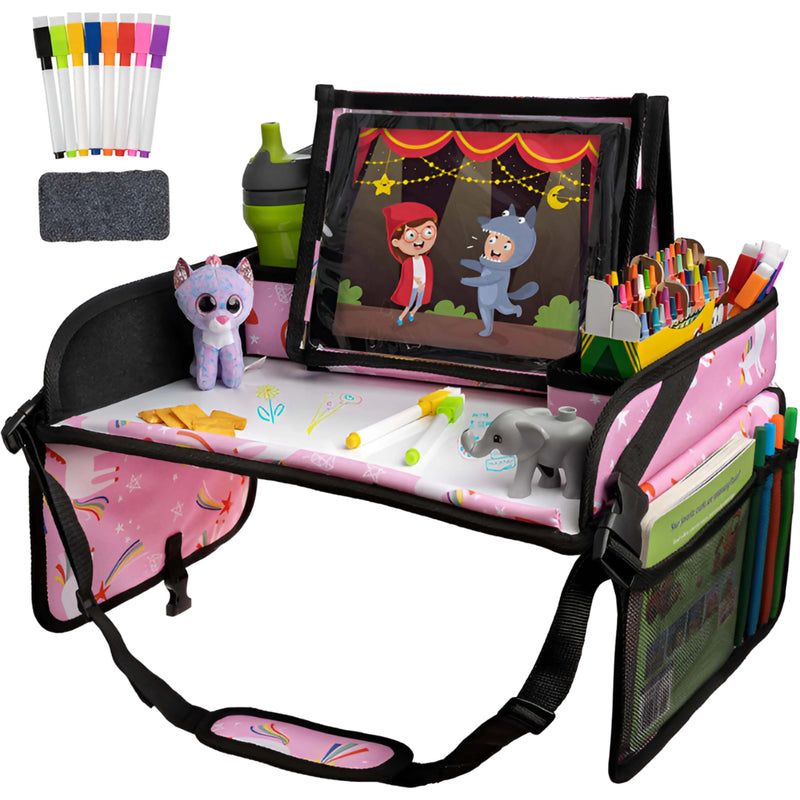 Kids Travel Tray with Dry Erase Board