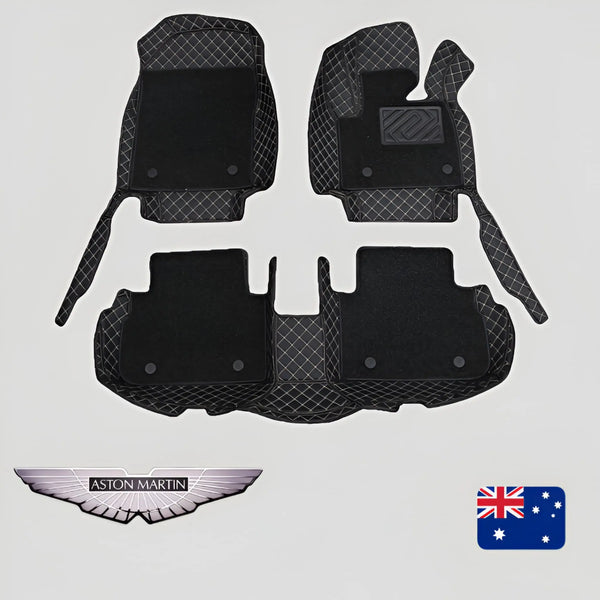 CarLux™ Custom Made 3D Duty Double Layers Car Floor Mats For Aston Martin