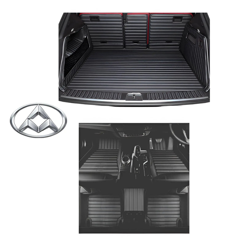 CarLux™ Complete Floor Protection Set Nappa PU 3D Boot Liner and Car Mats For Your LDV