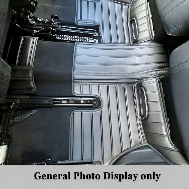 CarLux™ Custom Made Nappa PU Leather Car Floor Mats for Tesla