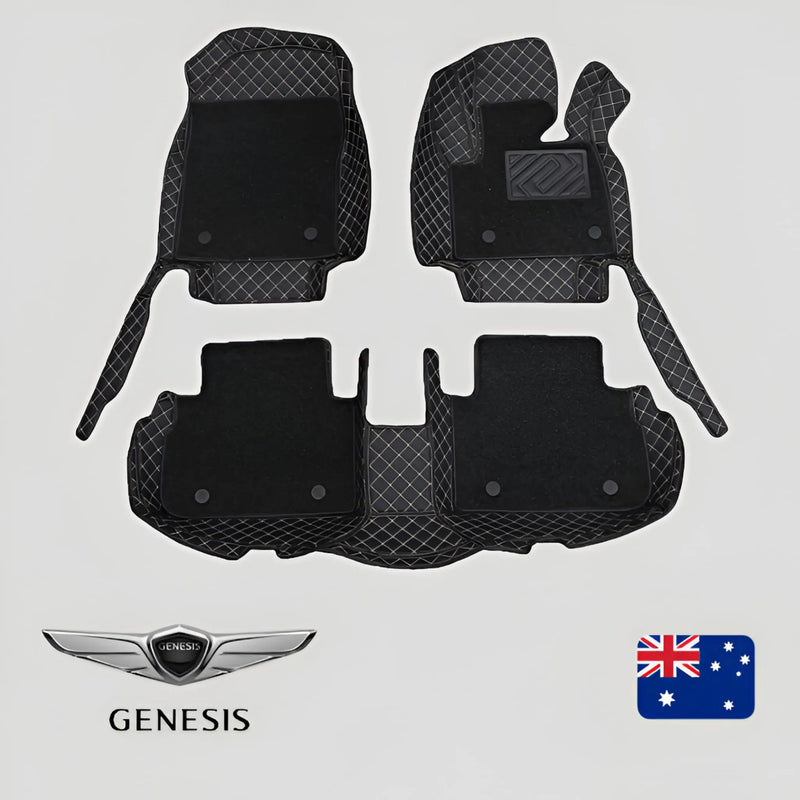 CarLux™ Custom Made 3D Duty Double Layers Car Floor Mats For Genesis