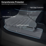 3D Rubber Car Floor Mats For Ford Ranger Next-Gen 2022 Onwards