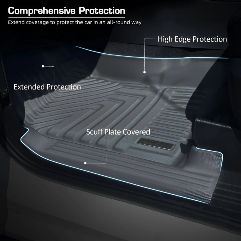 3D Rubber Car Floor Mats For Ford Ranger Next-Gen 2022 Onwards