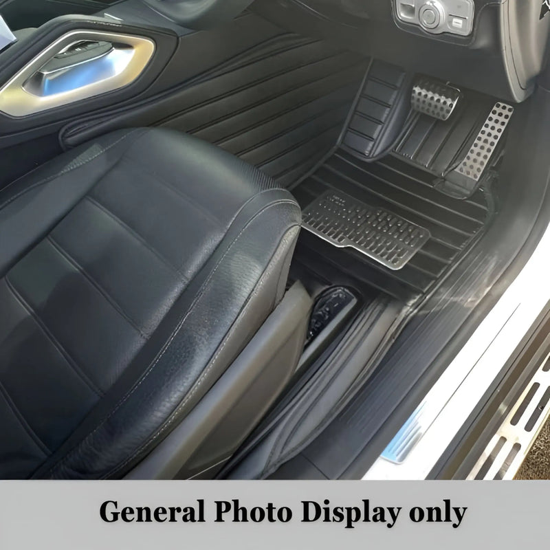 CarLux™ Custom Made Nappa PU Leather Car Floor Mats for Tesla