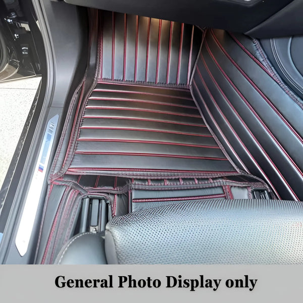CarLux™ Custom Made Nappa PU Leather Car Floor Mats for Tesla