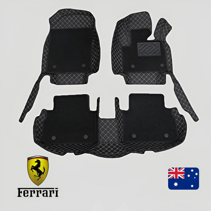 CarLux™ Custom Made 3D Duty Double Layers Car Floor Mats For Ferarri