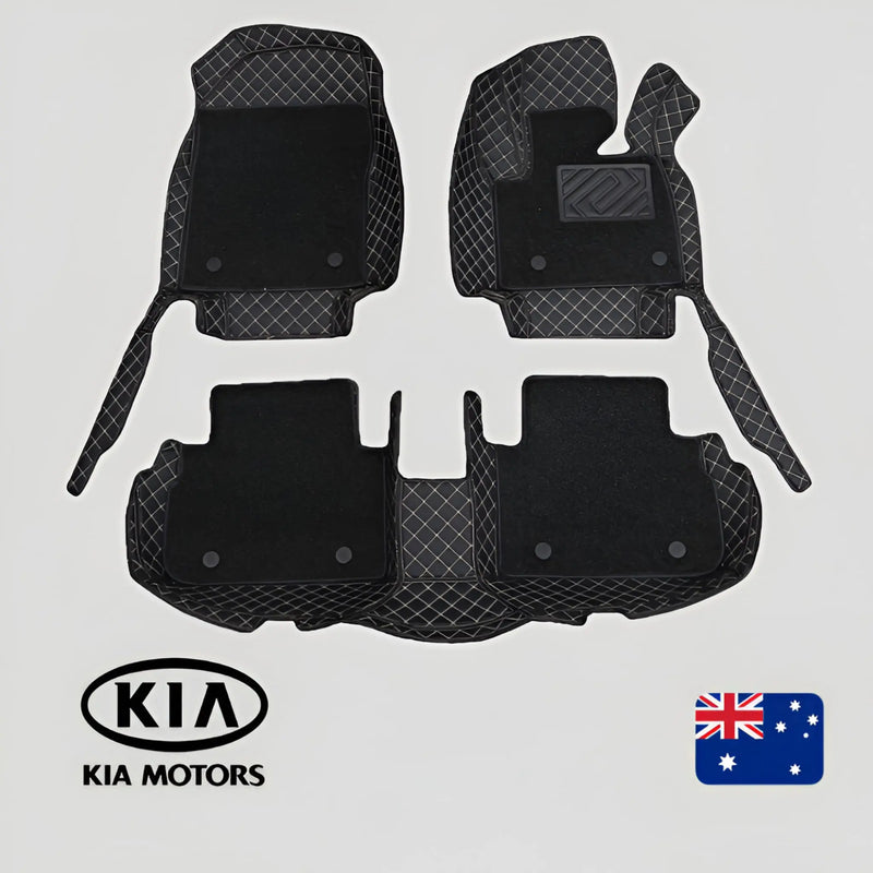 CarLux™ Custom Made 3D Duty Double Layers Car Floor Mats For Kia