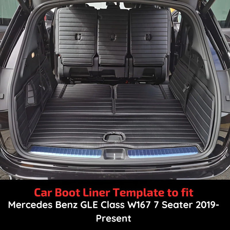 CarLux™ Custom Made Nappa PU Leather Trunk Boot Mats Liner For Mercedes Benz
