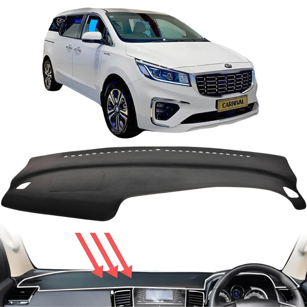 CarLux™ Black Dash Mat for Kia Carnival KA4