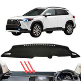 CarLux™ Black Dash Mat for Toyota Corolla Cross