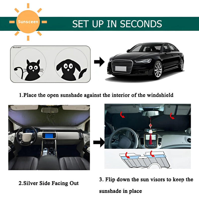 Foldable Car Sunshade Windscreen