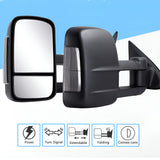 Manual Fold Extendable Tow Mirrors for 2005-2015 Toyota Hilux