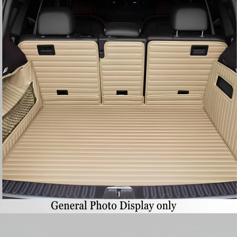 CarLux™  Custom Made Nappa PU Leather Trunk Boot Mats Liner For Fiat