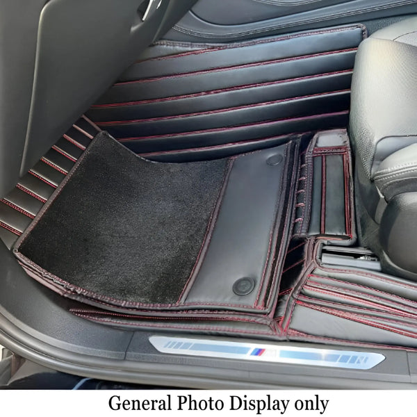 CarLux™ Custom Made Double Layer Nappa PU Leather Car Floor Mats For Mitsubishi