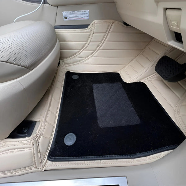 CarLux™  Custom Made Double Layer Nappa PU Leather Car Floor Mats For Jaguar