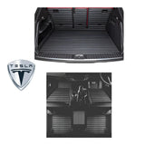 CarLux™ Complete Floor Protection Set Nappa PU 3D Boot Liner and Car Mats For Your Tesla
