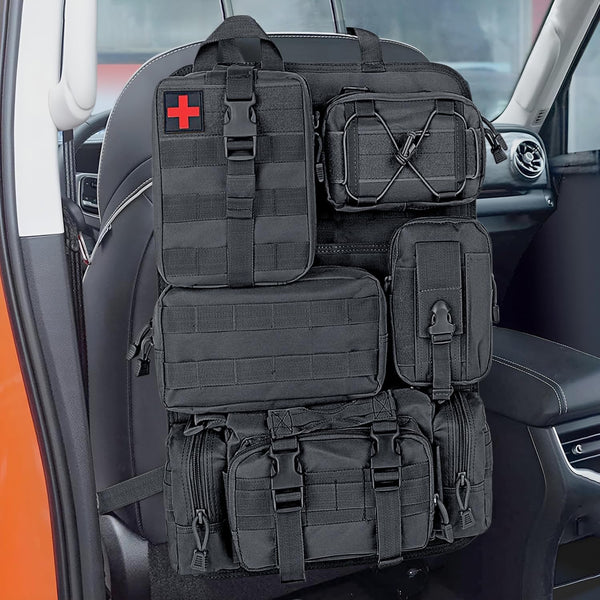 Tactical Car Seat Organiser - Molle Panel Automobile Seat Back Organisers