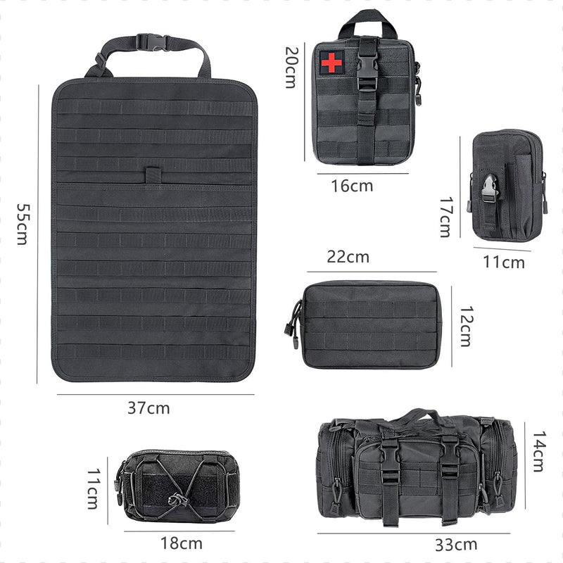 Tactical Car Seat Organiser - Molle Panel Automobile Seat Back Organisers