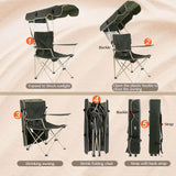 Premium Foldable Canopy Chair With Sun Shade