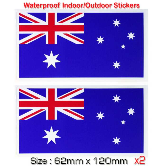 Australia Day Flag Car Bumper Stickers | The Organised Auto