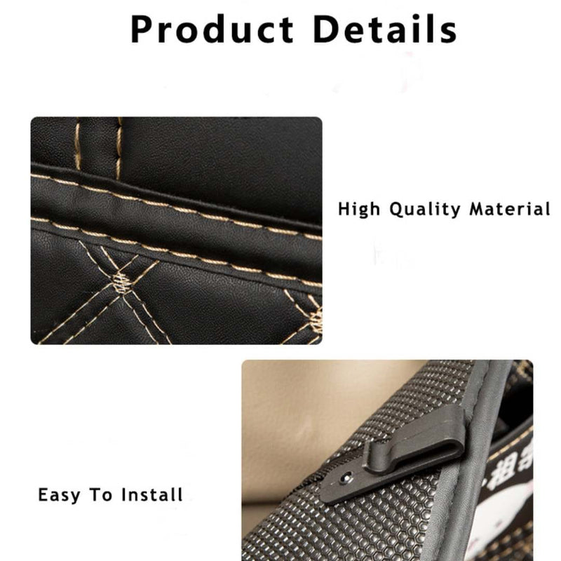 CarLux™ Universal Car Seat Back Protector Leather Mats Ipad & Mobile Holder