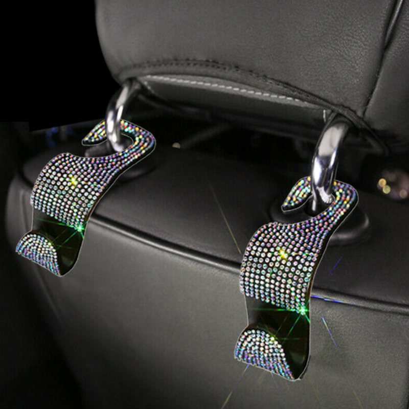 VIP™  2 x Bling Car Seat Back Hanger Hooks for Handbags and Groceries