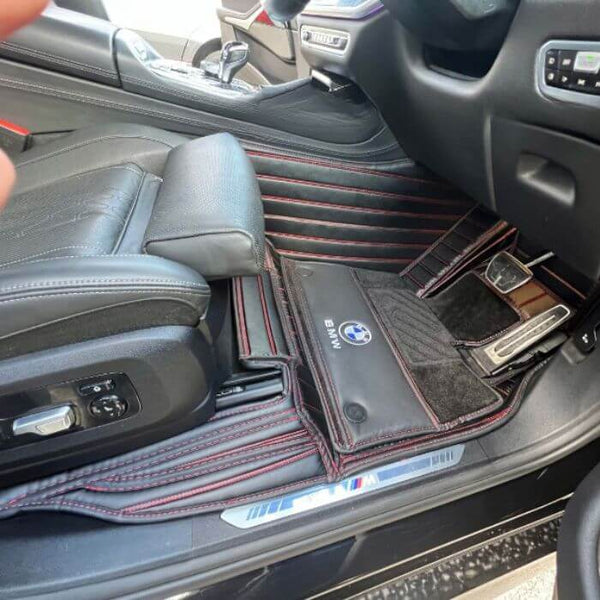 CarLux™ Custom Made Double Layer Nappa PU Leather Car Floor Mats for Isuzu