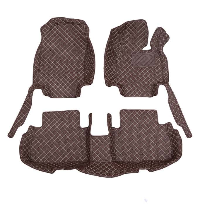 thumbnail image 2 of Caterpillar Heavy Duty Rubber Floor Mats – 3PC Semi-Custom Fit For Nissan – Black – Waterproof 2 of 5