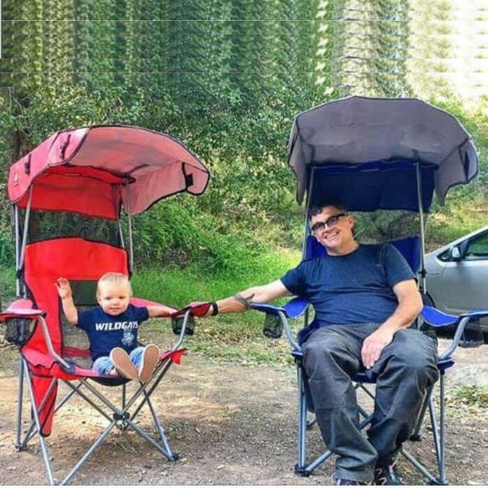 CanopyNet™ Foldable Canopy Chair With Sun Shade