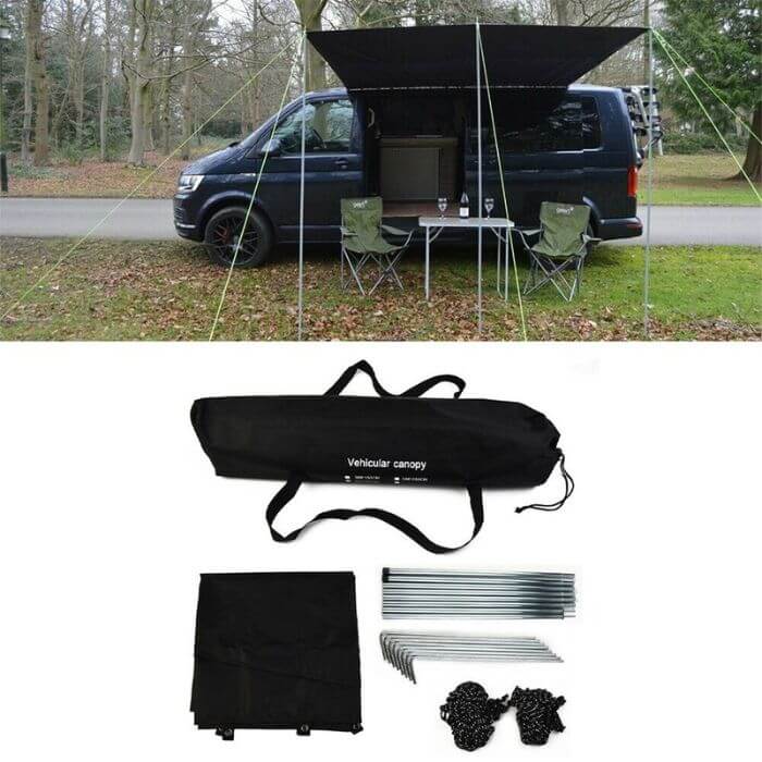 Carbella™ 4x4 Car Awning Sun Canopy For Van's, SUV's Or Caravans