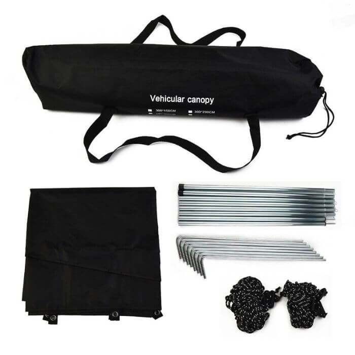 Carbella™ 4x4 Car Awning Sun Canopy For Van's, SUV's Or Caravans