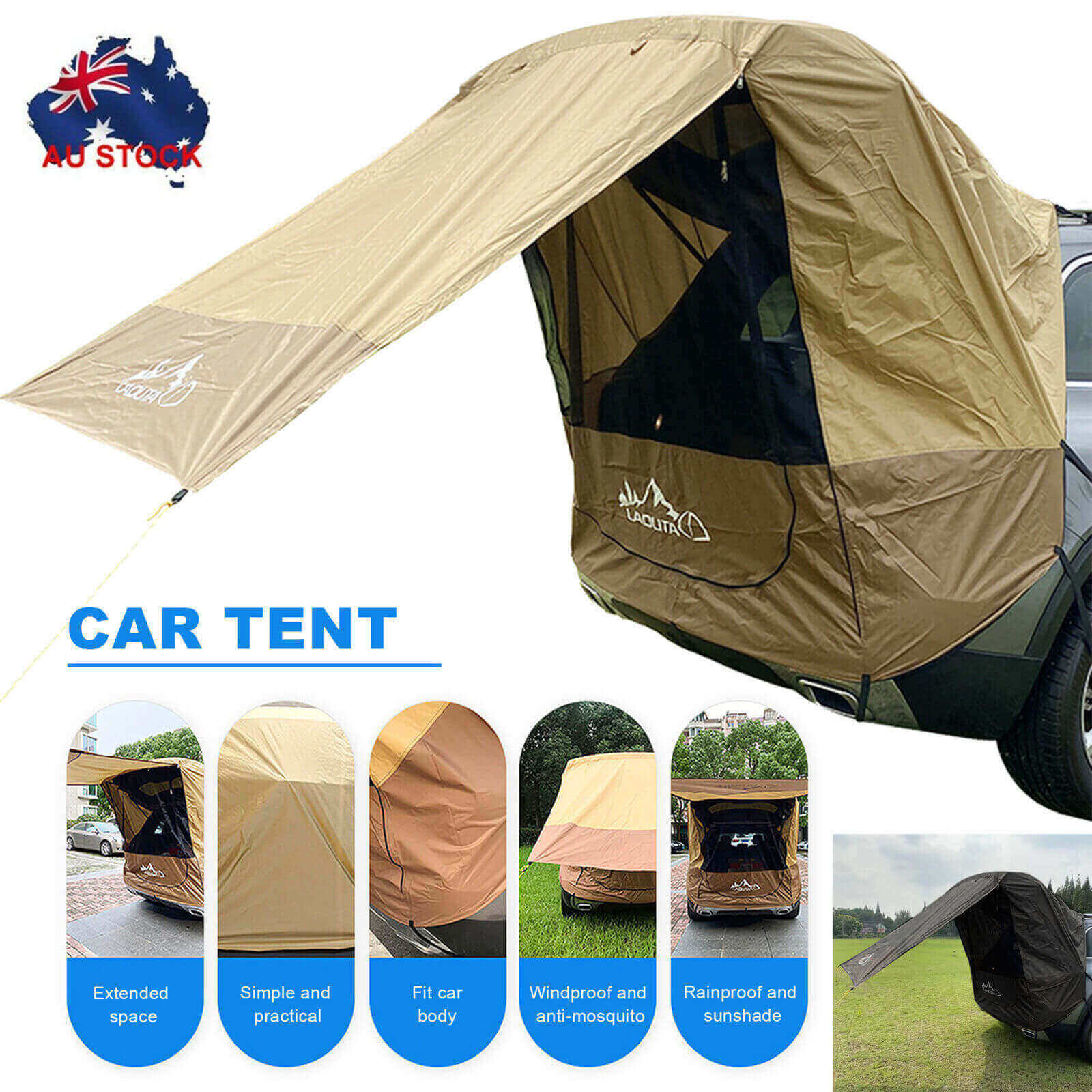 laduta car tent Tently™ The Really Easy Ultimate Car Tent for Camping
