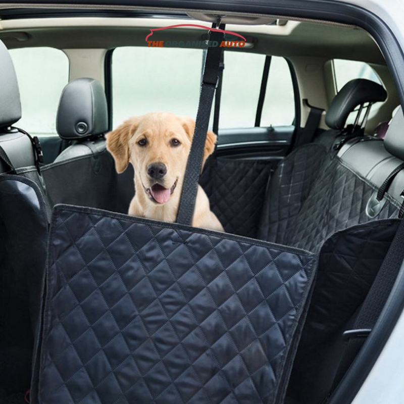 Dog Back Seat Cover + 50% Off + FREE Dog Seat Belt Buckle