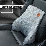 Memory Foam Car Seat Neck Headrest and Lumbar Cushion Support