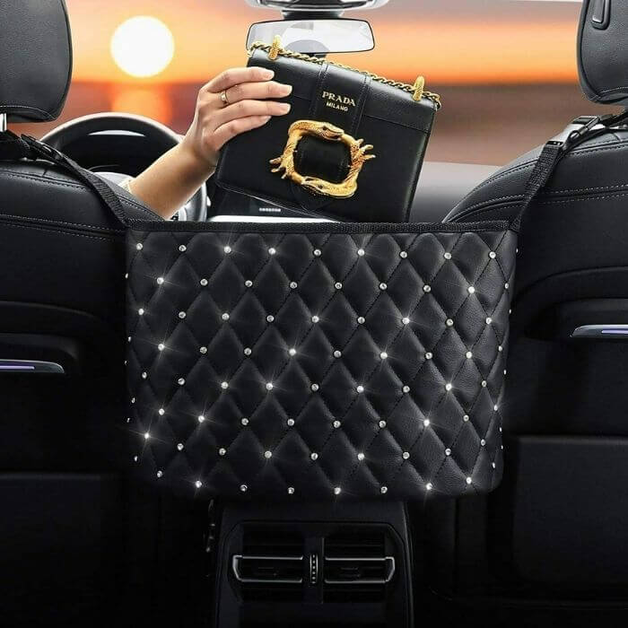 BlingCarBag™ Car Handbag Holder To Secure Items In Your Car