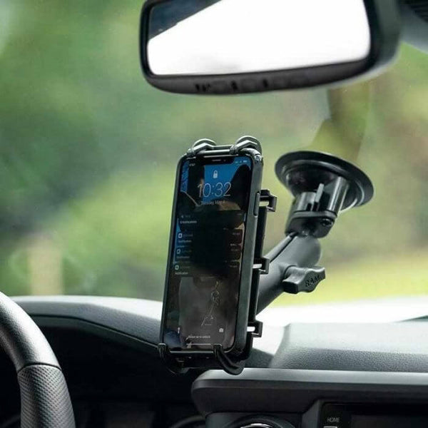 RAM Suction Mount w Quick-Grip Phone Car Kit