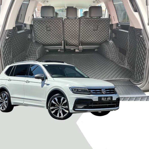 CarLux™ Custom Diamond Made Boot Liner for VW Tiguan 7 Seater 2017 +