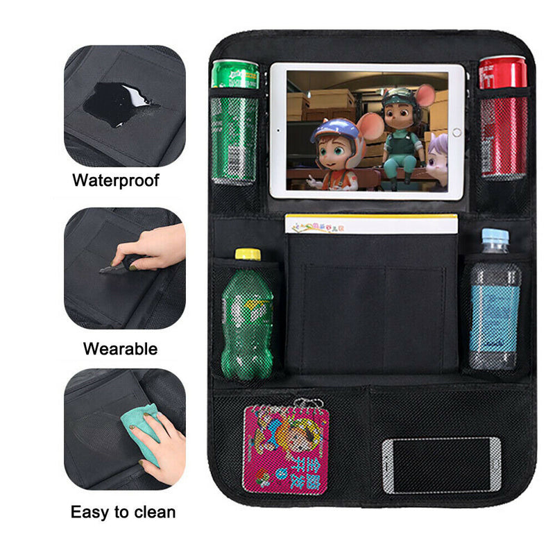 Multi Pocket Car Back Seat Organiser with Tablet Holder