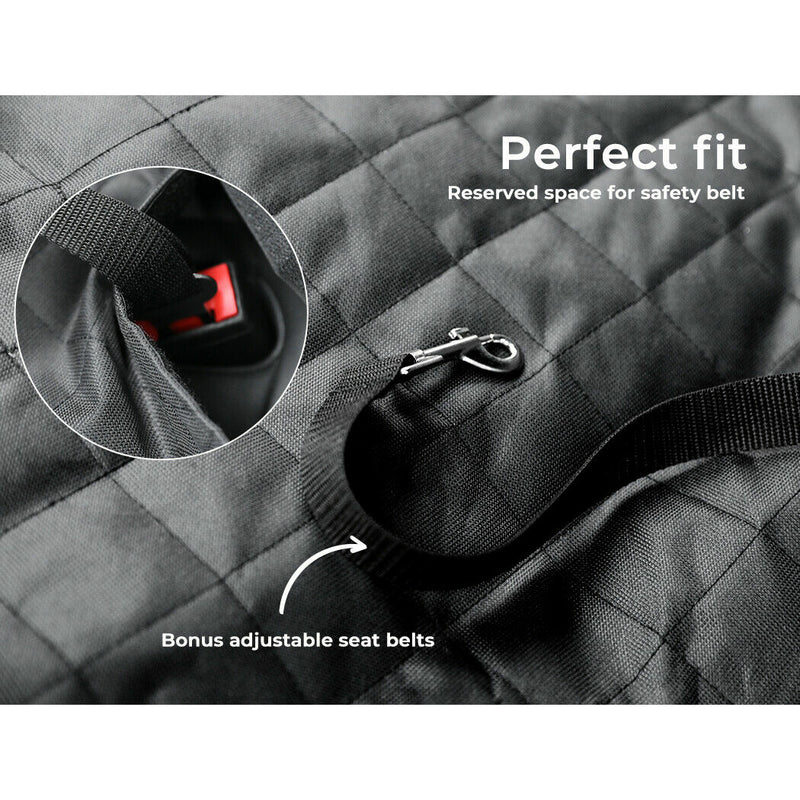 Dog Back Seat Cover + 50% Off + FREE Dog Seat Belt Buckle