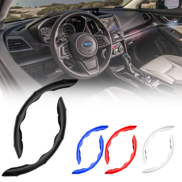 AntiSlip™ Car Steering Wheel Protector Cover Carbon Fiber Pattern Anti-Slip Breathable