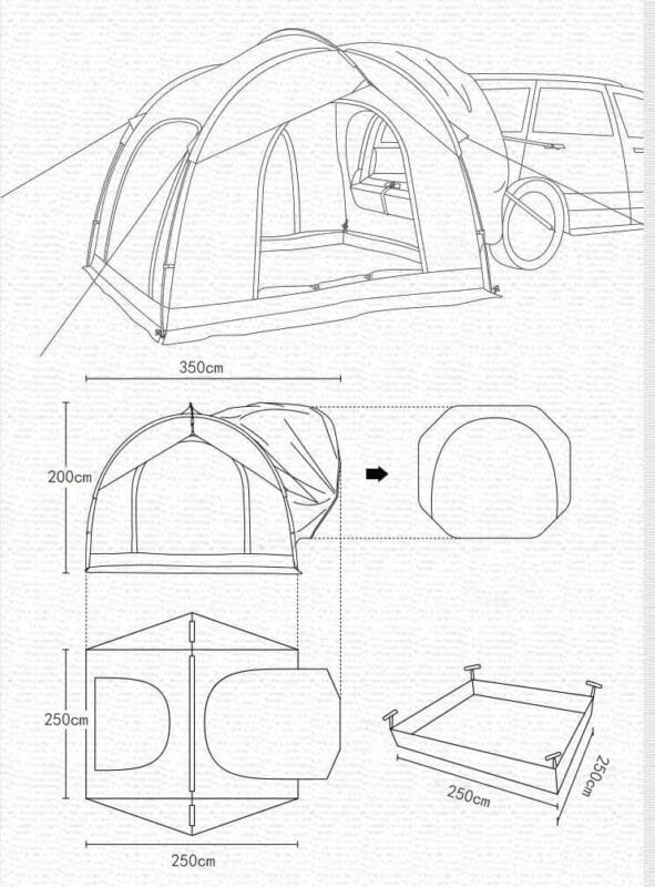 TrailBlaze™ SUV Car Waterproof Tent
